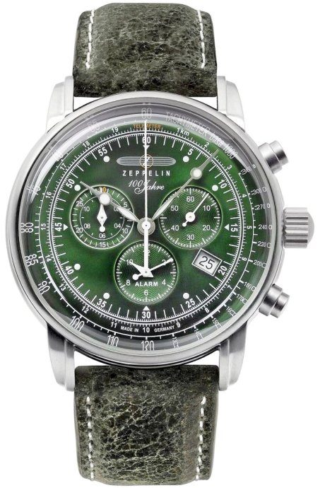 ZEPPELIN 100 Jahre Chronograph Meeste Kell 8680-4 / hõbedane