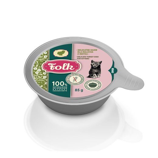 FOLK Kutsikas Delikaatne kalkuniroog - märgkassitoit - 85g