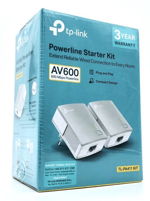 TP-Link TL-PA411KIT AV500 Nano Powerline adapteri alust komplekt 500Mbps