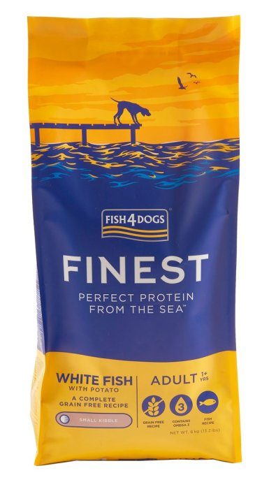 FISH4DOGS Finest Ocean valge kala S kuivkoeratoit - 6kg