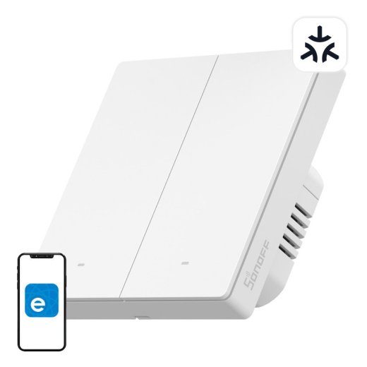 SONOFF M5-2C-86W WiFi Matter nutiseinlüliti (2-kanaline)