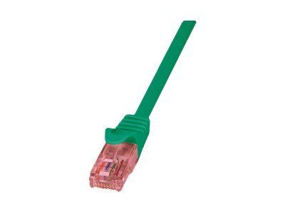 LogiLink PrimeLine CAT 6 varjestamata paariskeeratud (UTP) 25cm patchkaabel roheline