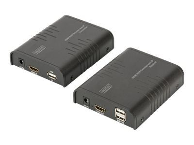DIGITUS HDMI KVM laiendus 120m võrukaabli üle Cat 5 5E 6 Full HD 1080p