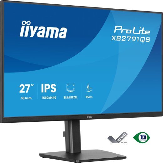 iiyama ProLite XB2791QS-B1 68.6 cm (27") Quad HD LED Juodas Monitorius