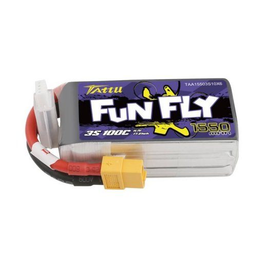 Akut Tattu Funfly 1550mAh 11,1V 100C 3S1P