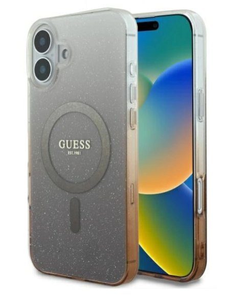 Guess IML Glitter Gradient MagSafe Tagumise Korpuse Apple iPhone 16 Plus jaoks