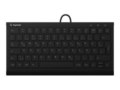 KeySonic KSK-5011ELC membraan valge saksa juhtmevaba klaviatuur