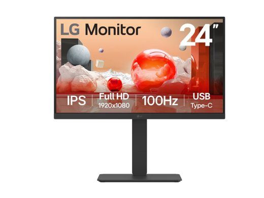LG 24BA750-B 24 IPS 1920 x 1080 (Full HD) HDMI DisplayPort USB-C 100Hz Docking ekraan
