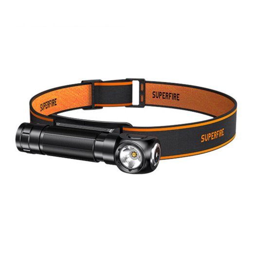 Superfire TH04 2-in-1 peavalgusti taskulamp, 600 lm, USB-C, 5 režiimi, 150 m