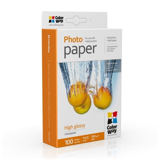 Foto paper PG2601004R Läikiv Valge 260 g/m² 10 x 15 cm
