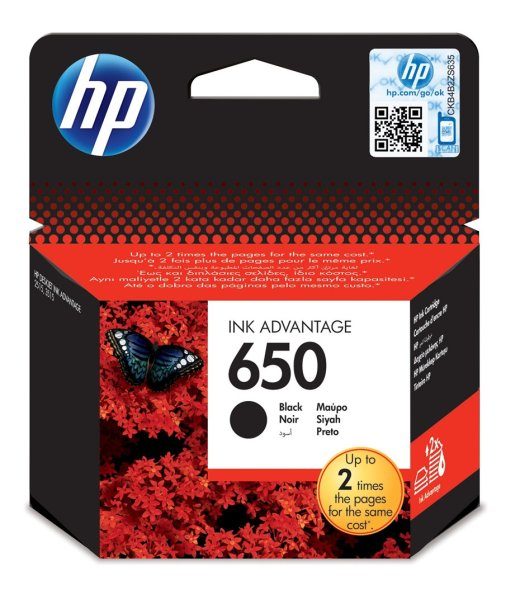 HP 650 Originaal Must 1 tk