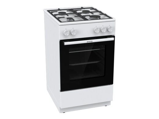 Gorenje GG5A10WFFM Cooker Hob type Gas Oven type Gas White Width 50 cm Depth 59.4 cm Grilling 70 L