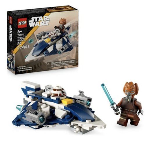 LEGO 75400 Plo Koon's Jedi Starfighter Microfighte statybos rinkinys