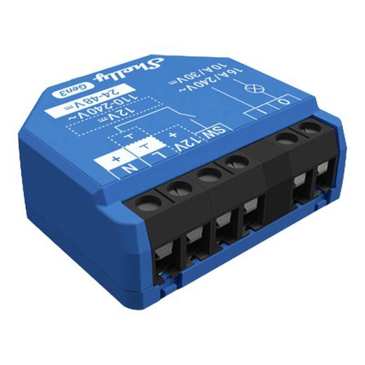 Shelly 1 Gen3 kontroller, WiFi/Bluetooth