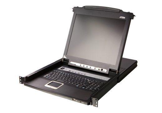 Aten 8-Port PS/2-USB VGA 17" LCD KVM Lüliti Daisy-Chain Port ja USB Perifeerse Toega CL5708M