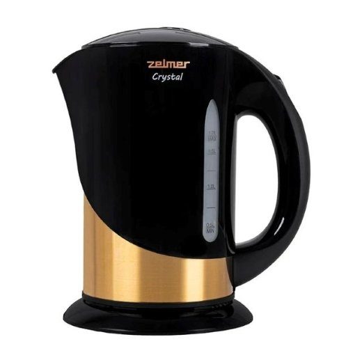 Zelmer ZCK7630 Crystal Gold 2200W 1,7 litro juodas ir auksas elektrinis virdulys