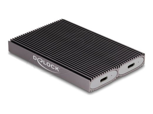 DeLOCK välineine salvestusümbris USB-C 3.2 (Gen 2x1) M.2 kaart (PCIe NVMe ja SATA)