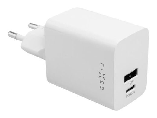 Kinnitusga Mini USB-C/USB reisi laadija 45W FIXC45M-CU-WH