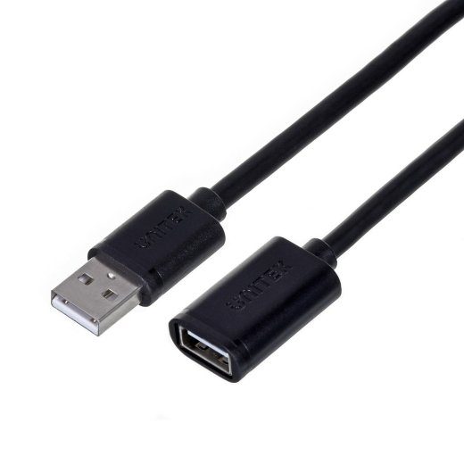 UNITEK Y-C418GBK USB kaabel USB 2.0 5 m USB A Must