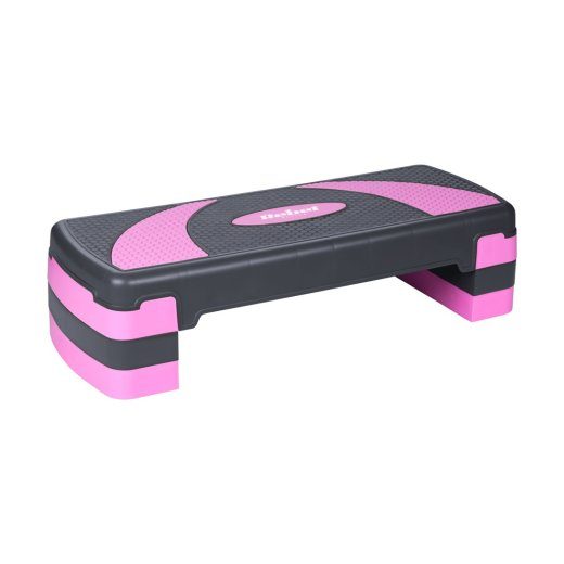 REBEL ACTIVE Aerobic and Fitness Step, 3 Levels, Gray-Purple