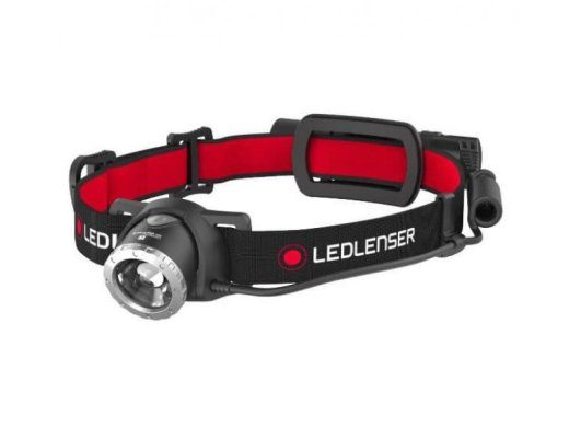 Ledlenser H8R Must Punane Headband LED taskulamp