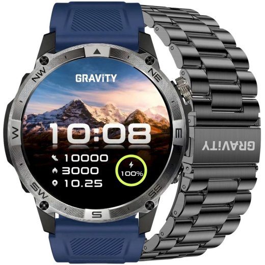Nutikavaat Gravity Strap + Bracelet GT46-2 / must