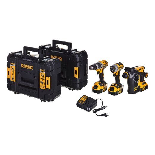 VÕIMARIISTA KOMPLEKT DEWALT DCK368P3T-QW (DCH273+DCD796+DCF887)