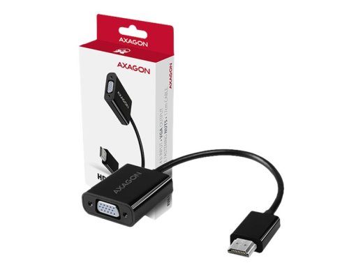 AXAGON RVH-VGN, HDMI - VGA vähendamise adapter 0.15 m