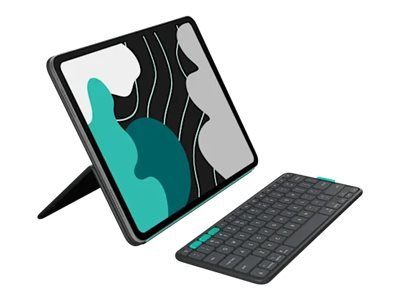 Logitech Flip Folio juhtmeta inglise klaviatuur ja korg