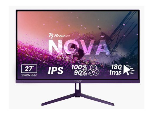 Arozzi Nova 27 " IPS QHD 16:9 180 Hz 1 ms 2560 x 1440 pikslit 350 cd/m² HDMI portide arv 2 Lilla