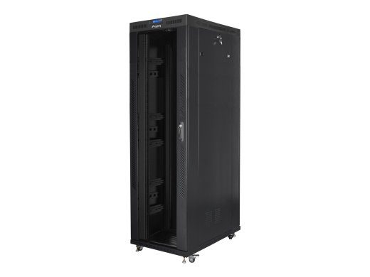 Lanberg Ruumi kapp 19" vaba seisev 42U/800x1200 (tasapakk) klaasuksega, LCD FF01-8242-12BL Must