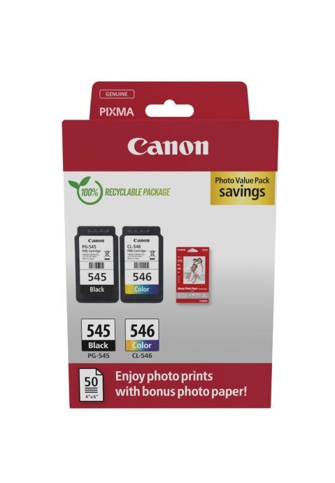 Canon 8287B008 tintakas 2 tk(s) Originaal Must, Tsüaani, Maga, Kollane