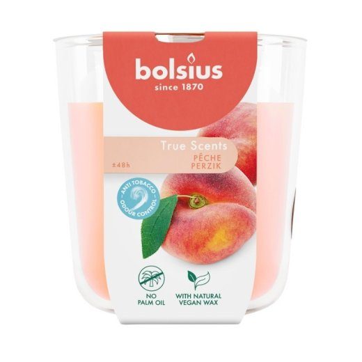 Bolsius True Scents lõhnaküünal 97x85mm Peach