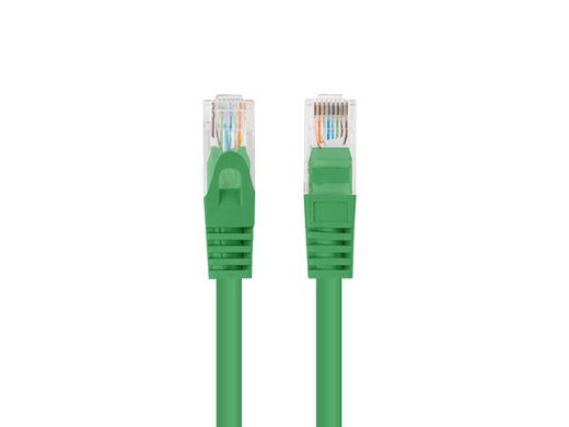 PCU5-20CC-0150-G Lanberg Patchcord CAT.5E UTP 1.5M fluke passed 10-komplekti, Roheline