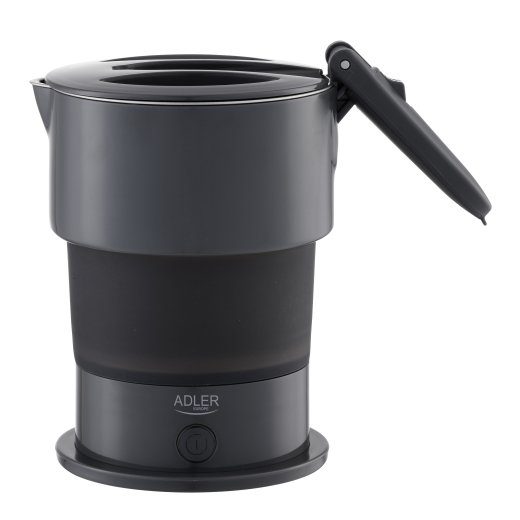 Adler Silicon Kelioninis virdulys AD 1377 Kelioninis virdulys 600 W 0.6 L Silikonas Pilka