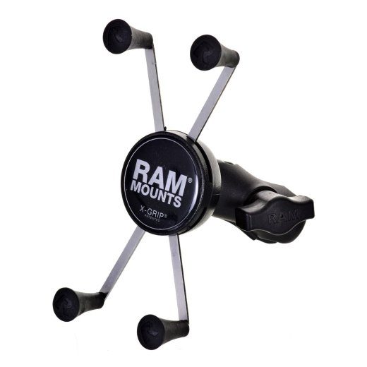 RAM Mounts X-Grip Suur telefoni kinniti mootorratta kahvlariposti alusega