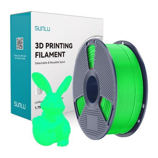 Filament Sunlu PLA päevavalguses kiirgava (roheline)