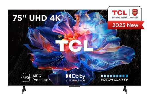 TV komplektas TCL 75 " 4K Ultra HD 3840 x 2160 pikselių Plokščias 16:9 DLED 75V6C