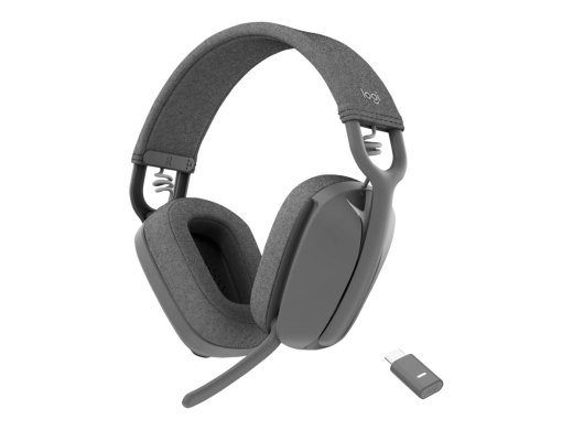 Logitech Zone Vibe belaidės ausinės juodos pilkos