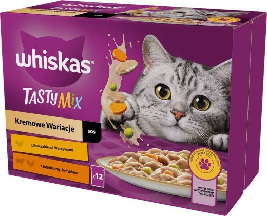 WHISKAS Tasty Mix - märgkassitoit - 12x85g