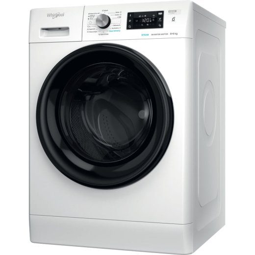 WHIRLPOOL pesupesumaskina - kuivaja FFWDB 864349 BV EE, 1400 rpm, energiaklass D, 8kg - 6kg, sügavus 54 cm, invertermootor, Steam Refresh