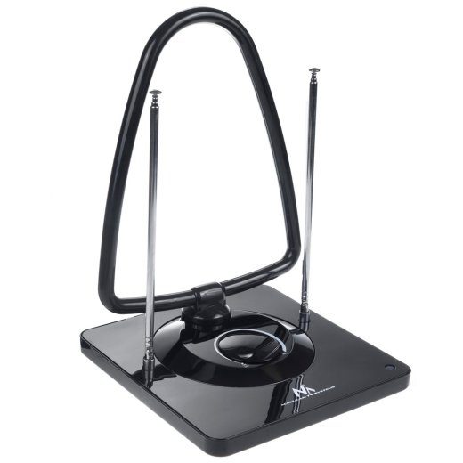 Maclean MCTV-963 High Gain Indoor Antenna, Low Noise Digital Analog Freeview FM DVB Strongt 45dB DVB-T/T2 H.265 HEVC