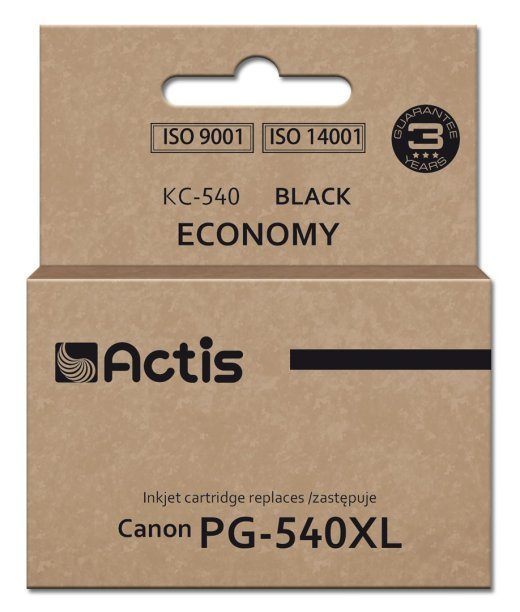 Actis KC-540 tint (asendus Canon PG-540XL-le; Supreme; 22 ml; must).