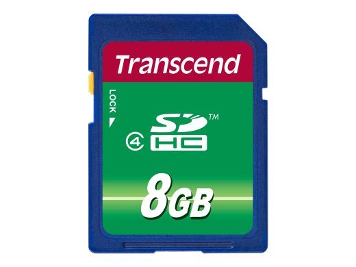 Transcend 8GB SDHC kaart