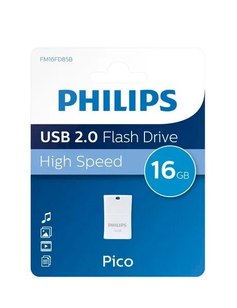 Philips FM16FD85B USB 2.0 Mälupulk Pico Edition 16GB sinine