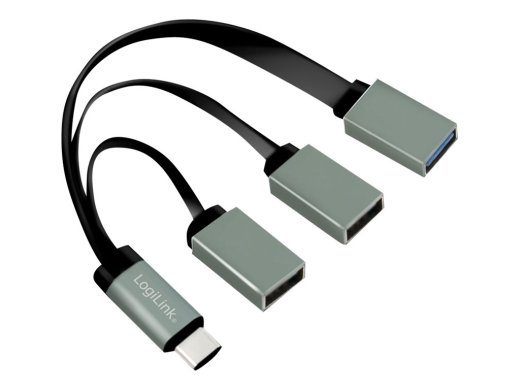 LogiLink USB-C Hub, 3-port must hall