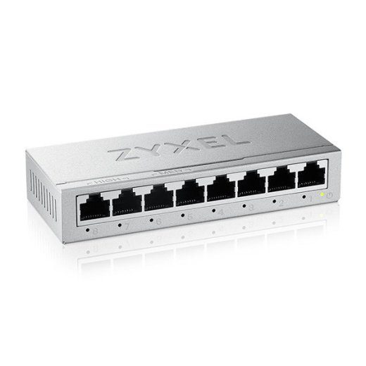 Zyxel GS-108BV5-EU0101F võrukaitse Unmanaged L2 Gigabit Ethernet (10/100/1000)