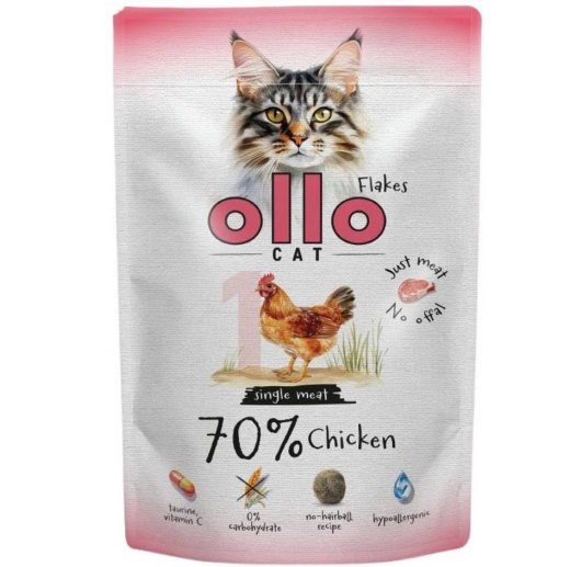 OLLO Cat No. 1 Kanamunamärk märk kassitoit - 85g