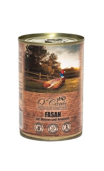 O'CANIS konserveeritud-märg koeratoit- faasan porgandiga- 400 g