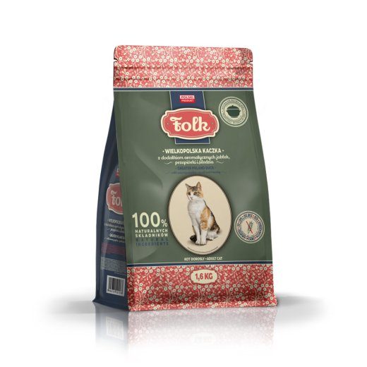 FOLK Suur-Poola tõomus part - kuivat kassatoitu - 1,6kg